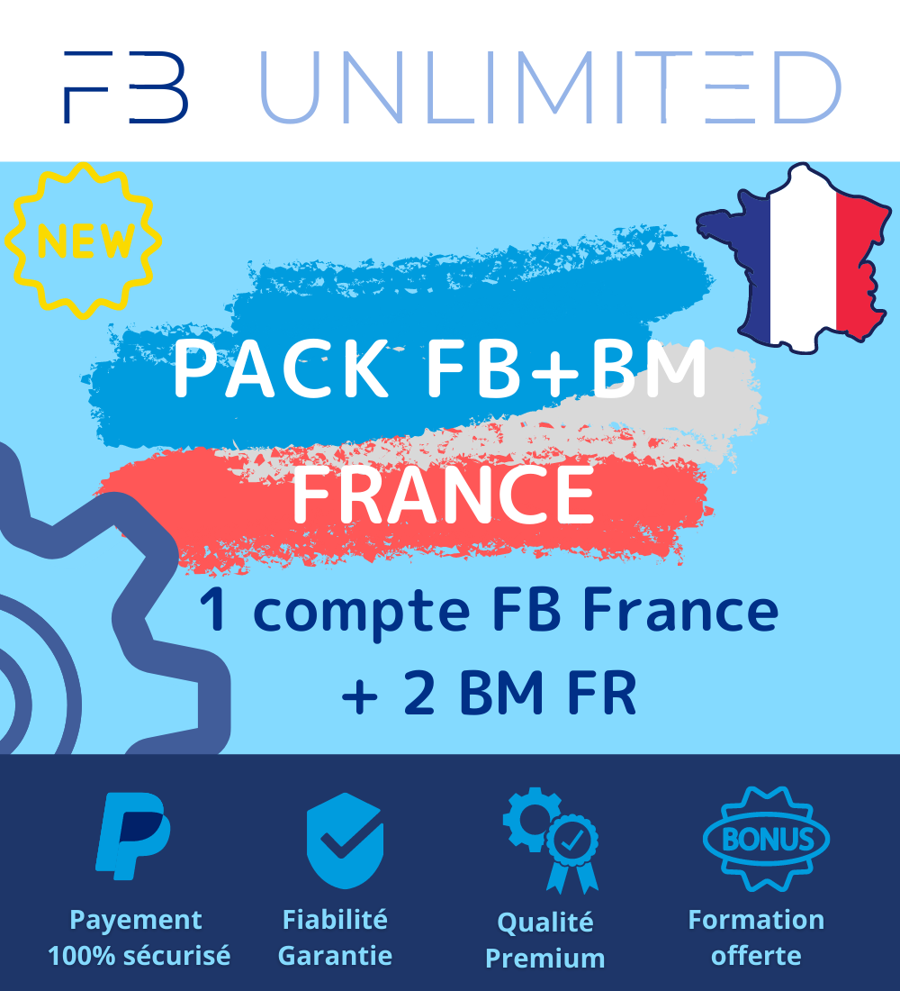 PACK FRANCE : 1 Compte FB 2007-2014 + 2 BM